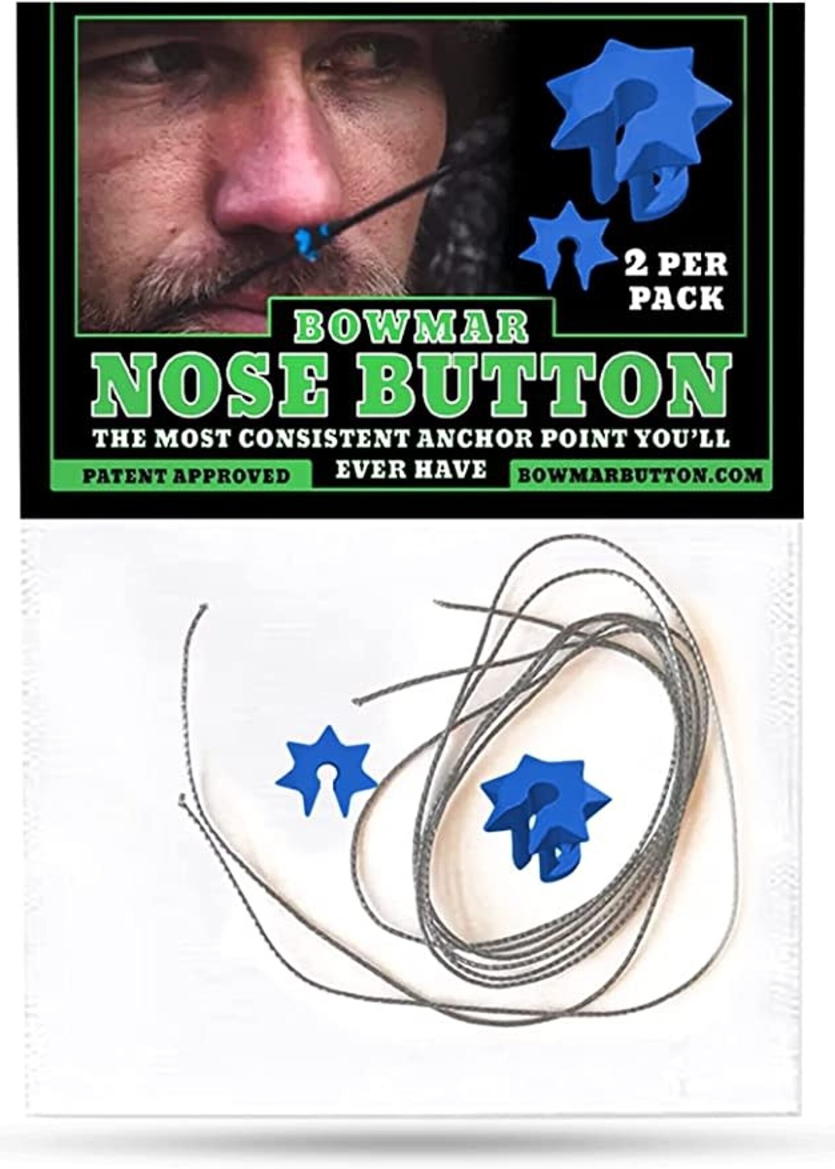 Bowmar Archery Bowmar Nose Button Blue