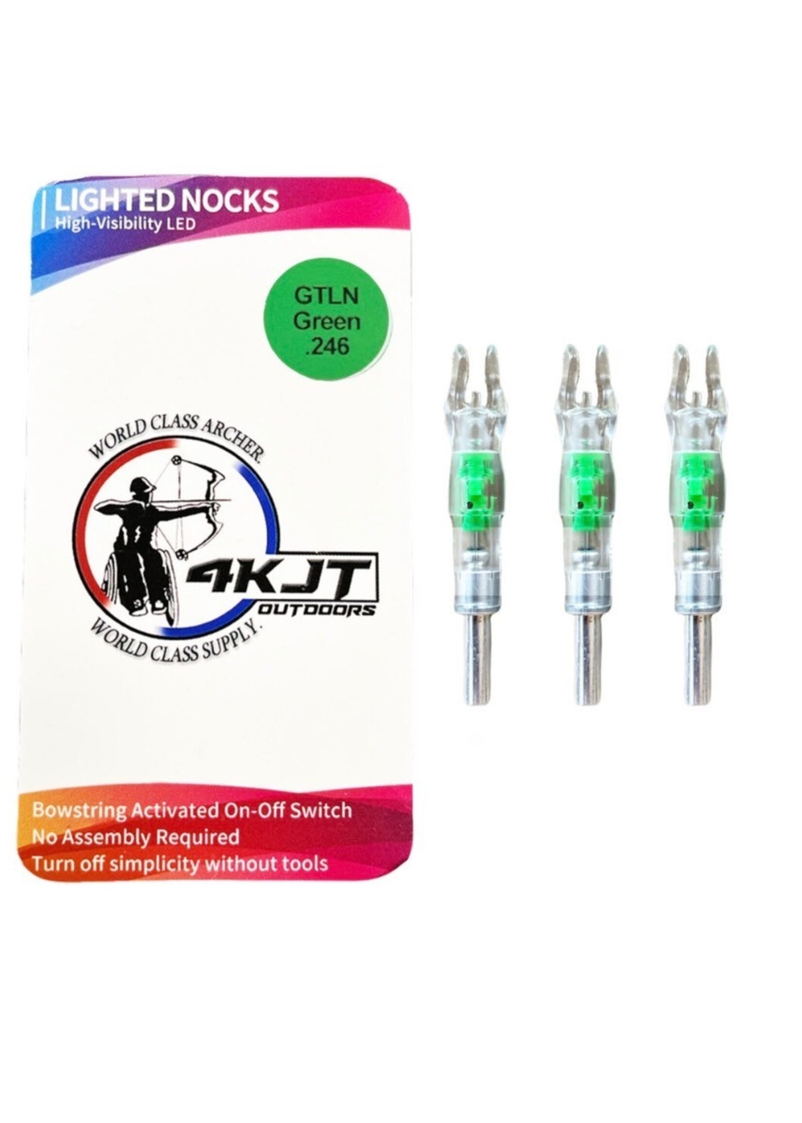 4kjt 4KJT Lighted Nock - green  .244