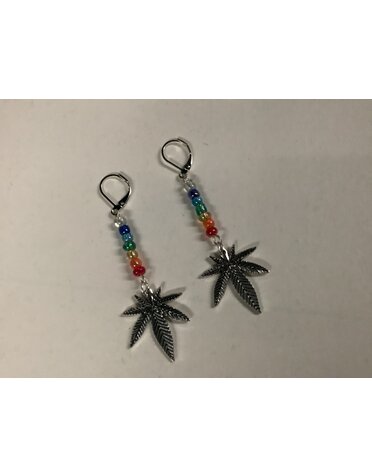 By, Jenny By, Jenny-CHAKRA Earrings (Sliver Leaf)