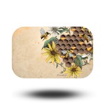 Honeycomb bee tray w/lid