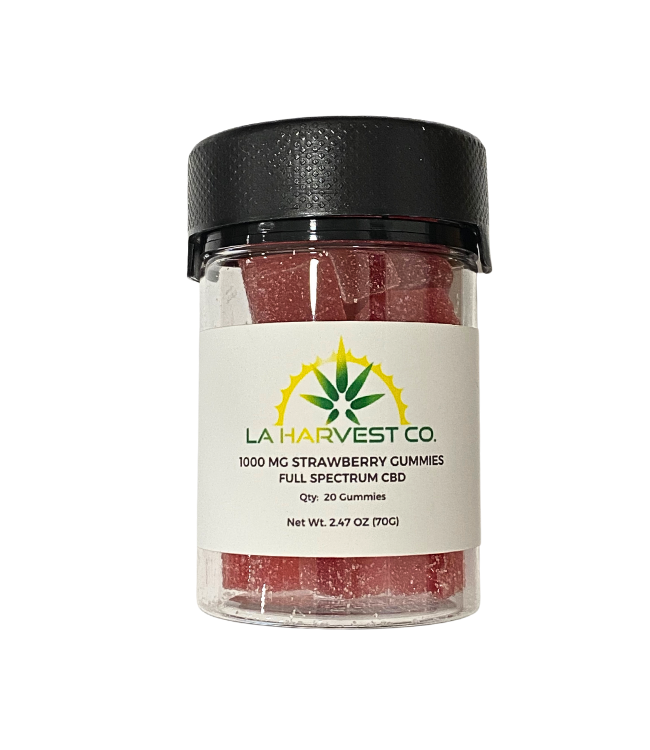 (LAH) 1000mg Full Spectrum CBD Gummies Strawberry