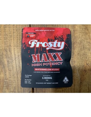 FROSTY Frosty MAXX D9 + THCp 1280mg Gummies ~ Watermelon Kush