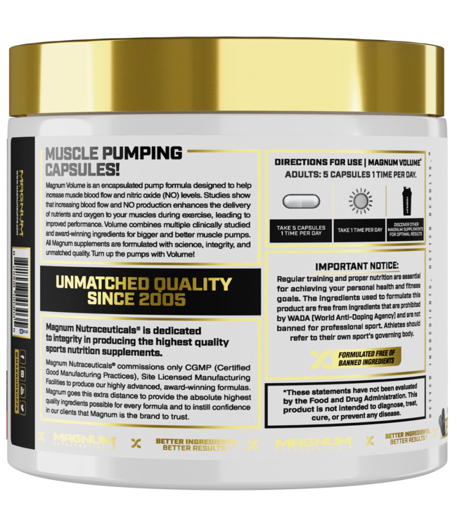 Magnum Nutraceuticals Volume Pump Intensifier 120 Capsules