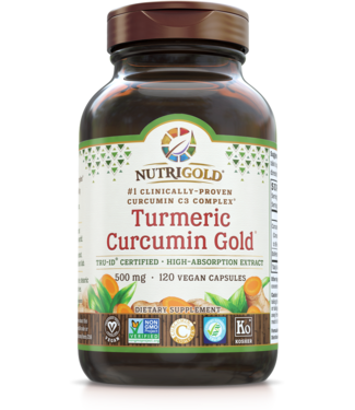 Nutrigold Turmeric Curcumin Gold 500mg 120 Capsules