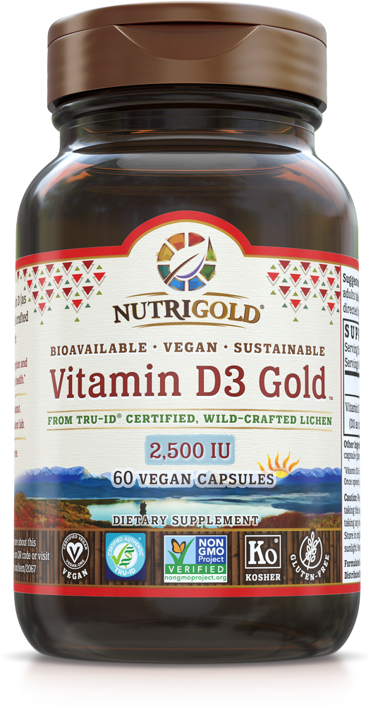 NutriGold Vitamin D3 Gold 2500iu 60 Capsules Super Nutrition