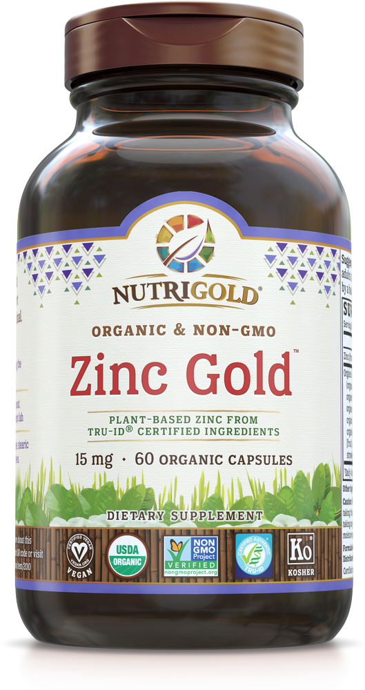 NutriGold Zinc Gold 15mg 60 Capsules Super Nutrition