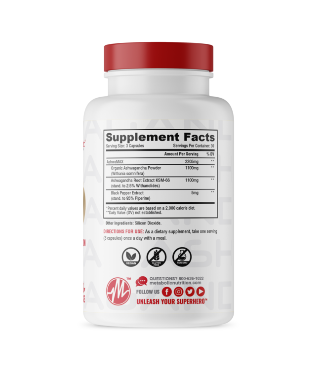 Metabolic Nutrition Ashwagandha 90 Capsules