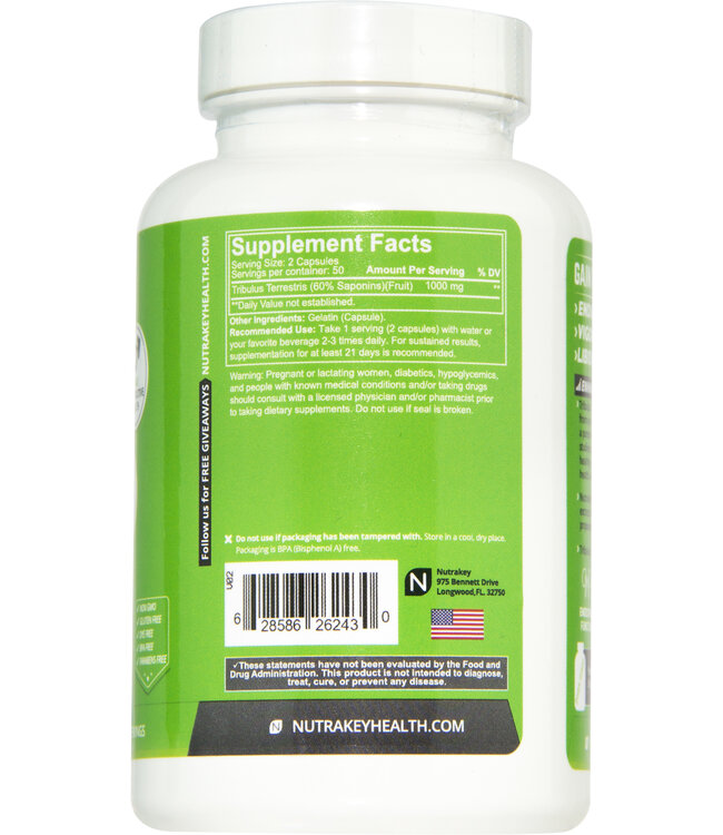 NutraKey NK Tribulus Terrestris 100 Capsules