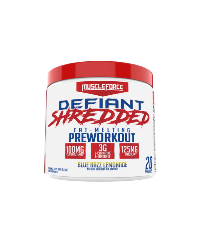 Muscle Force Defiant Shredded Blue Razz Lemonade