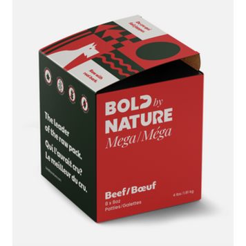 Bold by Nature Bold by Nature - Mega - Patties - Beef - 4lbs