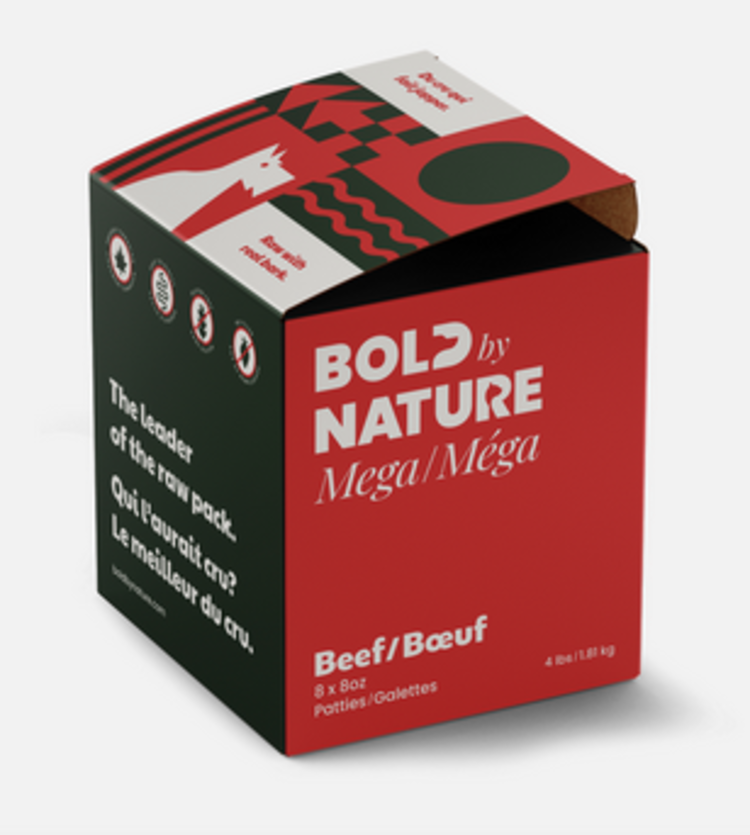Bold by Nature Bold by Nature - Mega - Patties - Beef - 4lbs