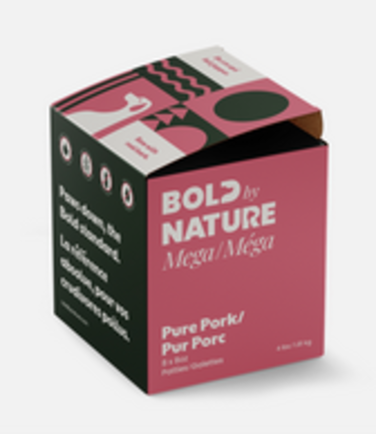 Bold by Nature Bold by Nature - Mega - Patties - Pure Pork - 4lbs