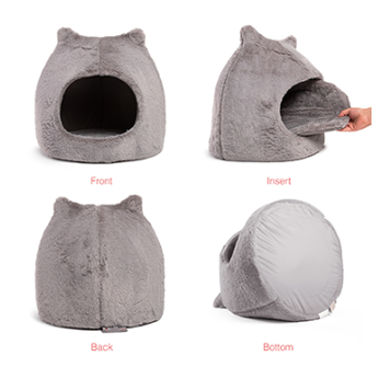 Outward Hound Meow Hut - Grey - Medium