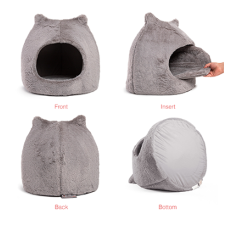 Outward Hound Meow Hut - Grey - Medium