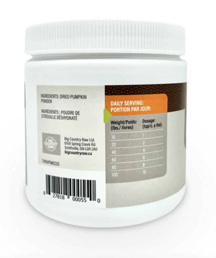 Big Country Raw BCR - Thrive - Pumpkin Powder - 225g