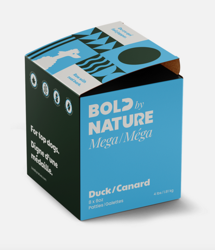 Bold by Nature Bold by Nature - Mega - Patties - Duck - 4lbs