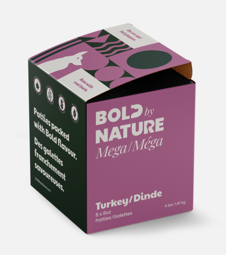 Bold by Nature Bold by Nature - Mega - Patties - Turkey - 4lbs