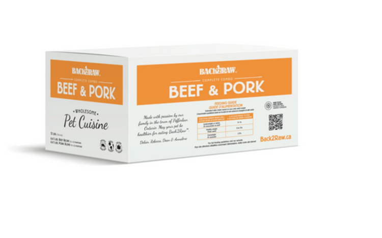 Back2Raw Back2Raw - Complete - Beef & Pork Combo - 12lbs