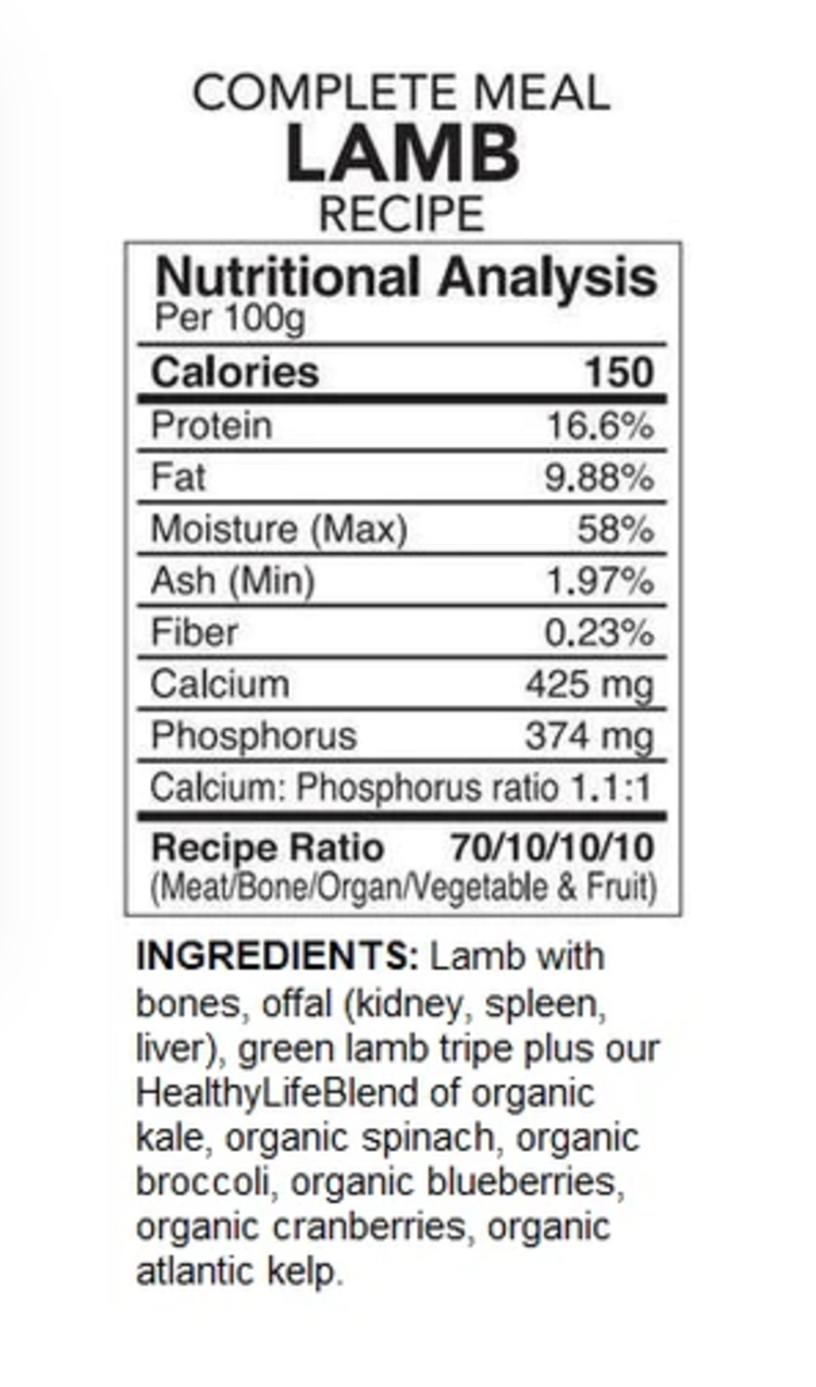 Back2Raw Back2Raw - Complete - Lamb - 12lbs