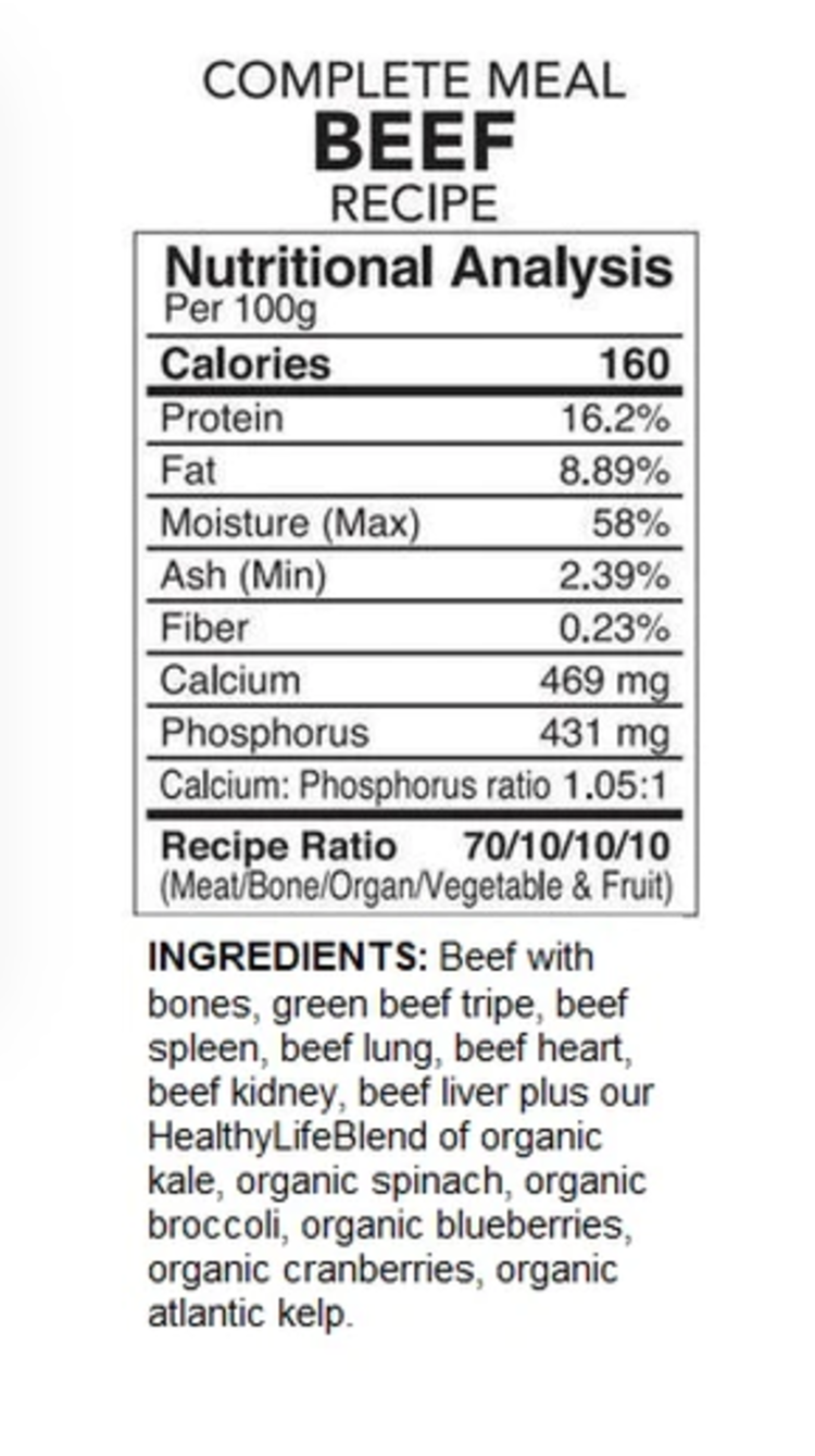 Back2Raw Back2Raw - Complete - Beef - 12lbs