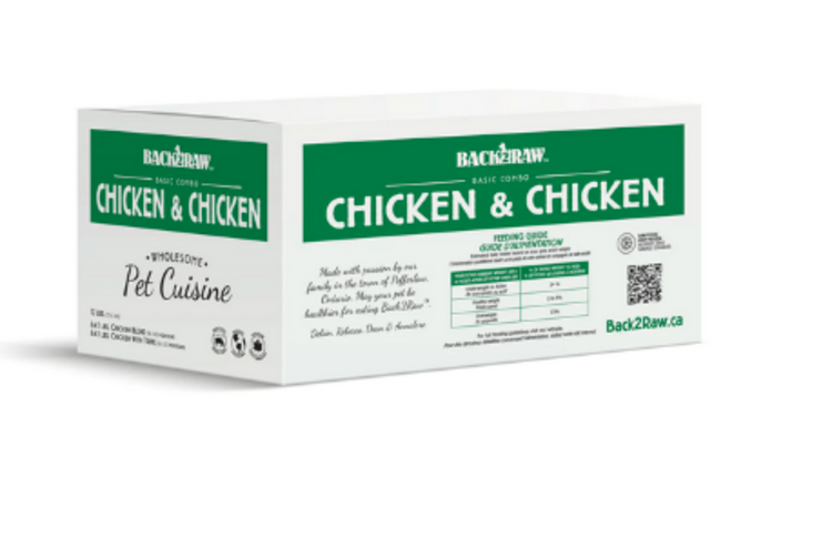Back2Raw Back2Raw - Basic - Chicken & Chicken Blend Combo - 12lbs