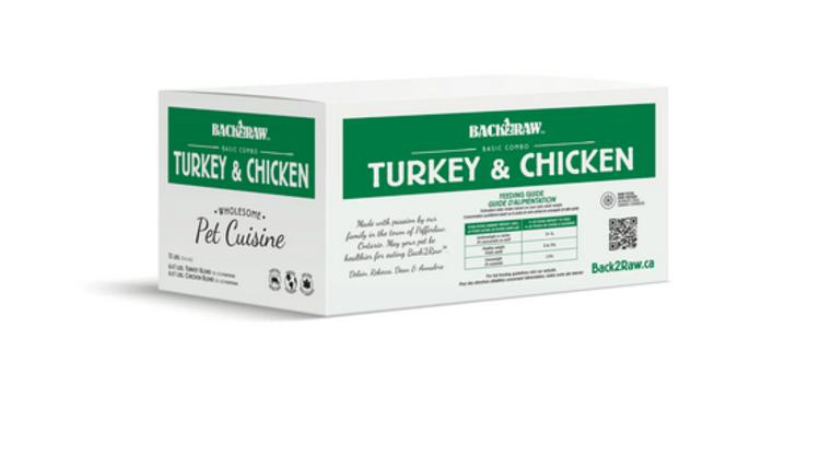 Back2Raw Back2Raw - Basic - Turkey & Chicken Combo - 12lbs