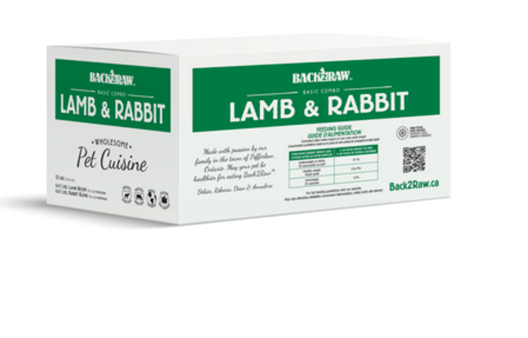 Back2Raw Back2Raw - Basic - Lamb & Rabbit Combo - 12lbs