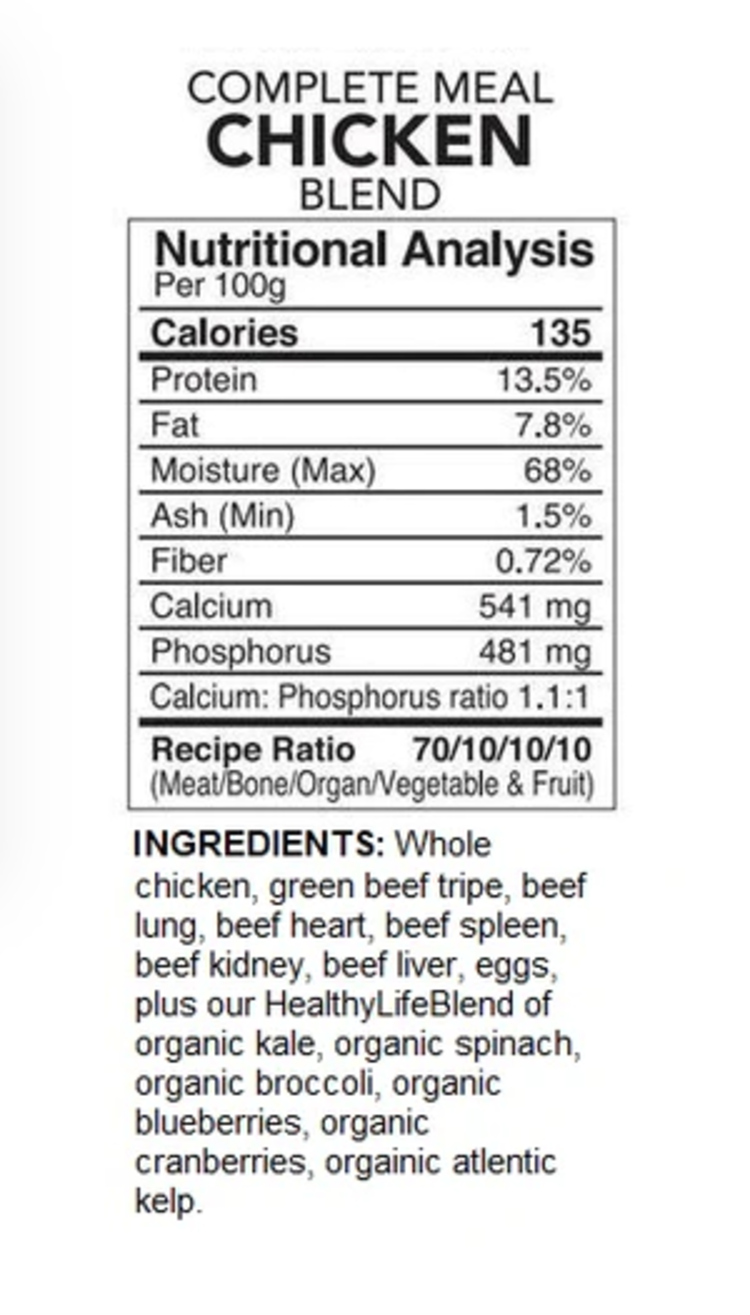 Back2Raw Back2Raw - Complete - Chicken Blend - 4lbs