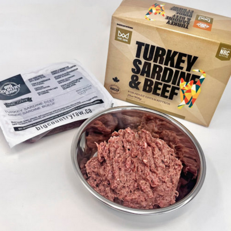 Big Country Raw BCR - Fare Game - Turkey, Sardine, & Beef - 2lbs