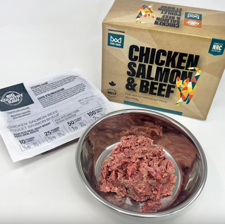 Big Country Raw BCR - Fare Game - Chicken, Salmon, & Beef - 2lbs