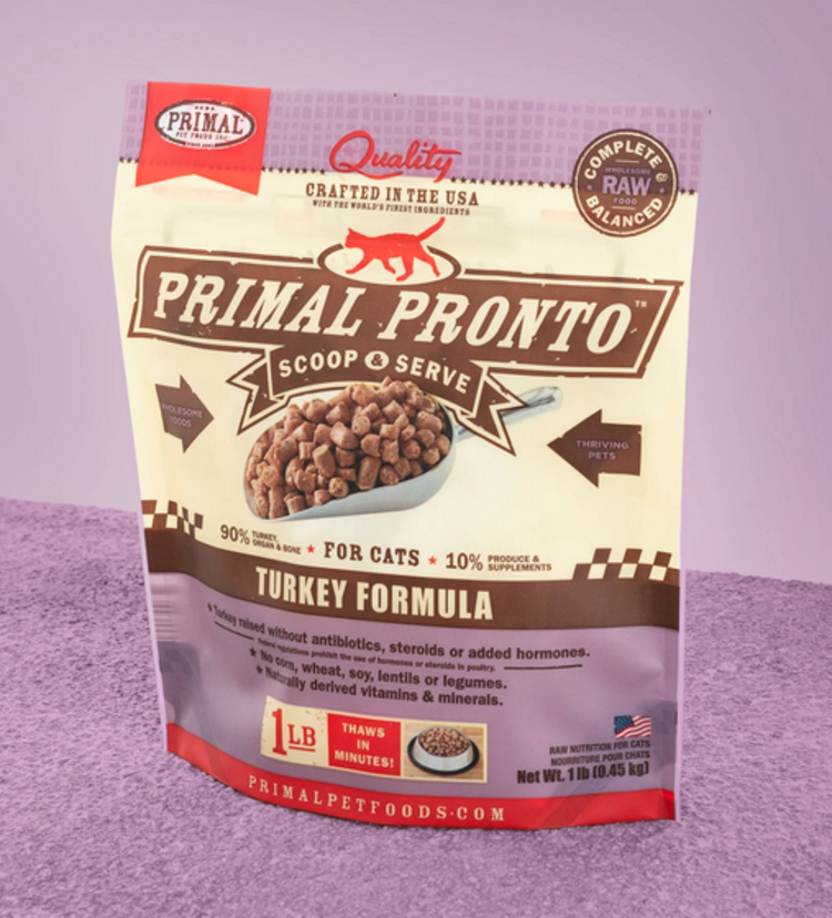 Primal Primal - Frozen Pronto - CAT - 1lb - Turkey