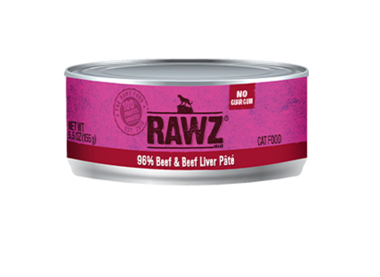 Rawz Rawz - Cat - 5.5oz Can - Beef & Beef Liver