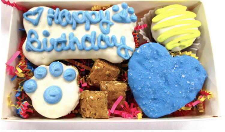 The Barkery The Barkery - Happy Birthday Box - Blue