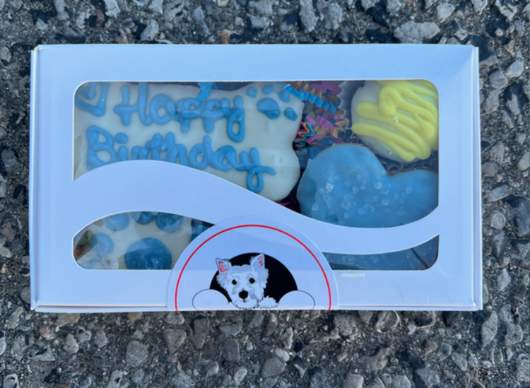 The Barkery The Barkery - Happy Birthday Box - Blue
