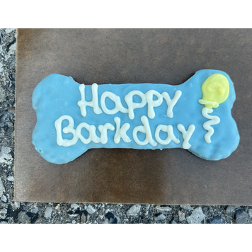 The Barkery The Barkery - Happy Barkday Bone - Blue