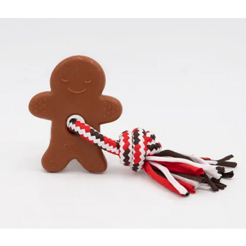 Zippy Paws Zippy Paws - Holiday ZippyTuff Teether - Gingerbread Man
