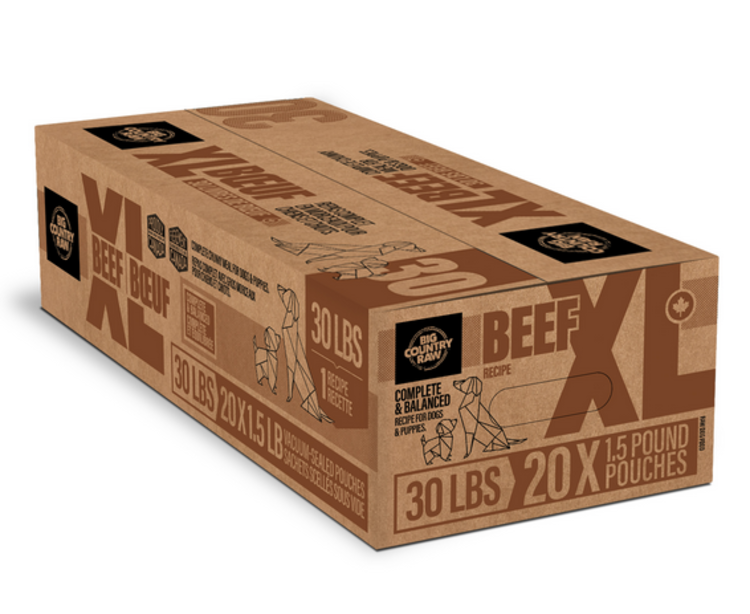 Big Country Raw BCR - XL - 30lbs - Beef