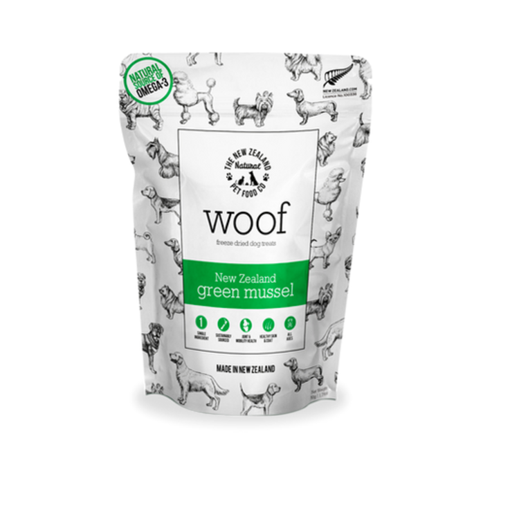 Woof Woof - NZ Green Lipped Mussels - 50g