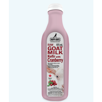 Happy Days Happy Days - Raw Goat Milk Kefir - Cranberry - 975ml