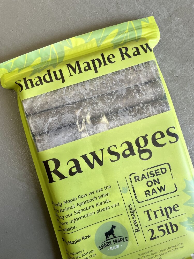 Shady Maple Raw Shady Maple - Rawsages - 2.5lbs -  Tripe