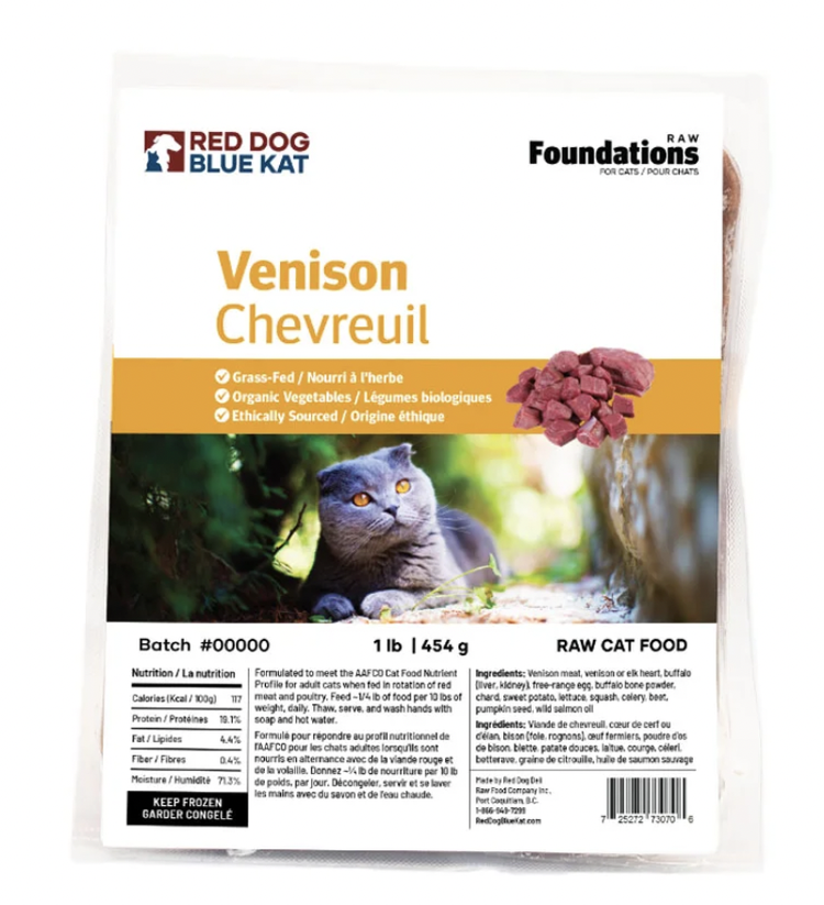 RDBK RDBK - CAT - Foundations Venison - 1lb (4 x 0.25lb)