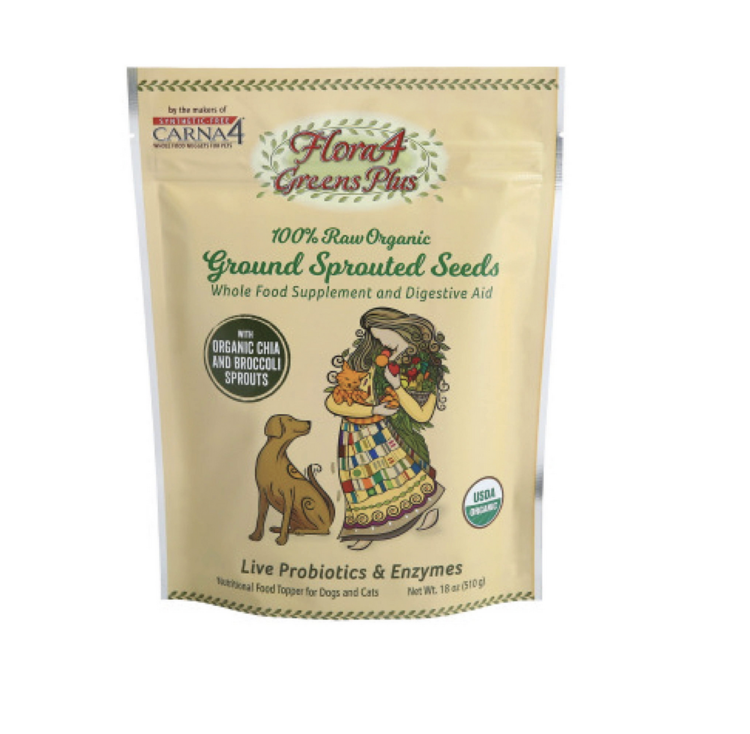Carna4 Carna4 - Flora4 - Ground Sprouted Seeds - Greens Plus