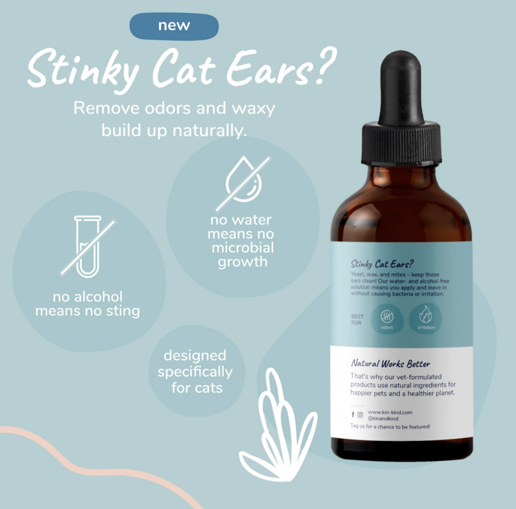 Kin & Kind Kin & Kind - Clean Ears - CAT - 4oz