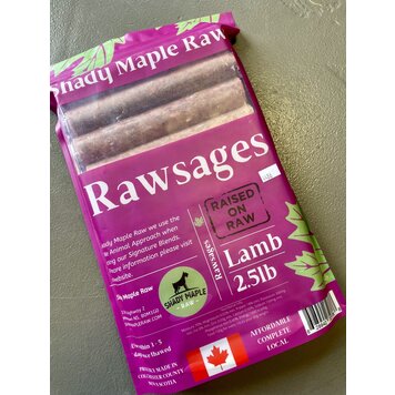 Shady Maple Raw Shady Maple - Rawsages - 2.5lbs -  Lamb