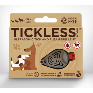 Tickless Tickless - Ultrasonic Tick & Flea Repellent - Brown