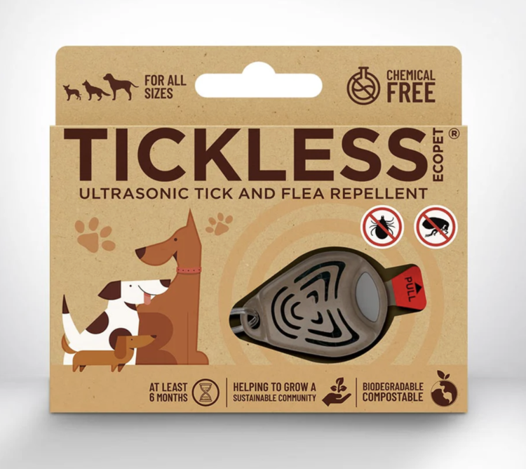 Tickless Tickless - Ultrasonic Tick & Flea Repellent - Brown