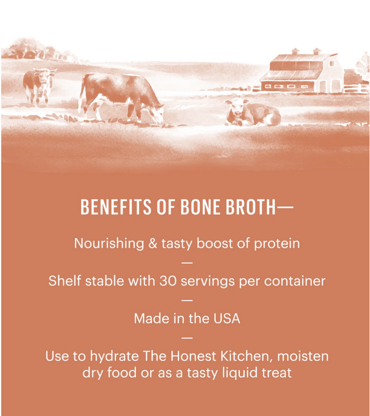 Honest Kitchen Honest Kitchen - Bone Broth - Beef w/ Turmeric - 3.6oz