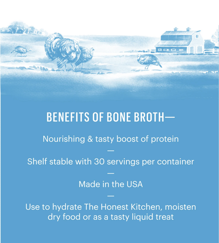 Honest Kitchen Honest Kitchen - Bone Broth - Turkey w/ Turmeric - 3.6oz