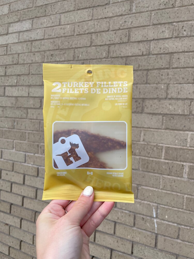 Hero Hero Dog Treats - Turkey Fillets - 2pk