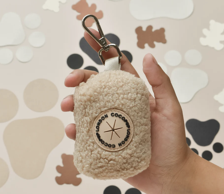 Cocopup Cocopup - Teddy Poop Bag Holder - Rupert (Beige)